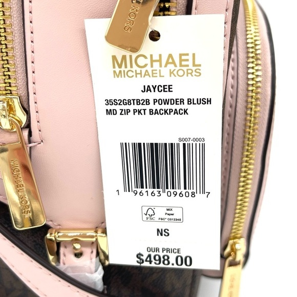 Michael Kors Medium Jaycee Zip Packet Backpack - Picture 10 of 10